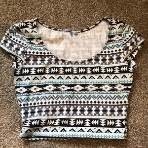 patterned crop top